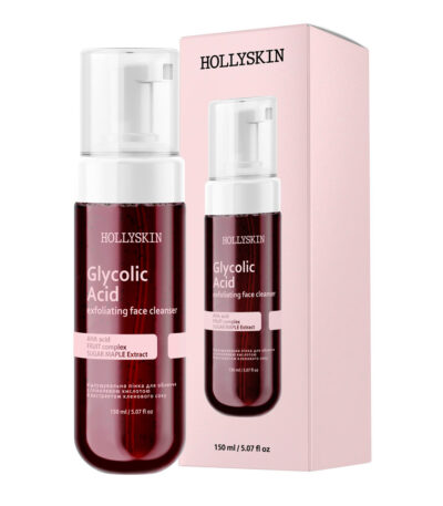 Відлущувальна пінка для обличчя HOLLYSKIN Glycolic Acid з гліколевою кислотою і кленовим соком, 150 мл