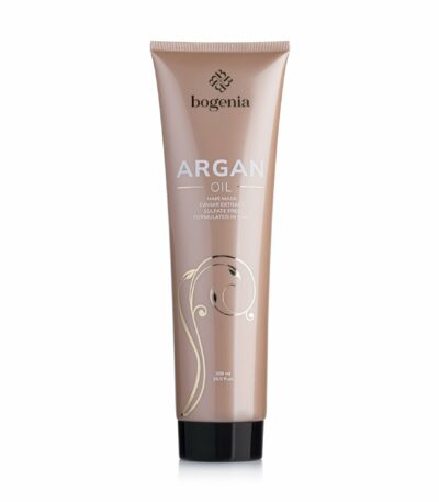 Маска для пошкодженого волосся з аргановою олією та екстрактом ікри Bogenia Argan Oil & Caviar, 300 мл