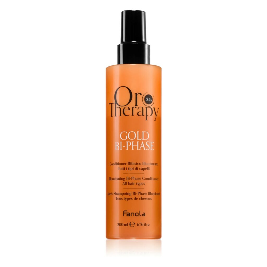 Двофазний незмивний кондиціонер з золотом Fanola Oro Therapy Gold Bi-Phase, 200 мл