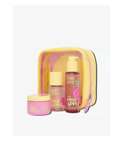Подарунковий набір Victoria's Secret PINK Pineapple Let's Glow Away Shimmer Travel Set